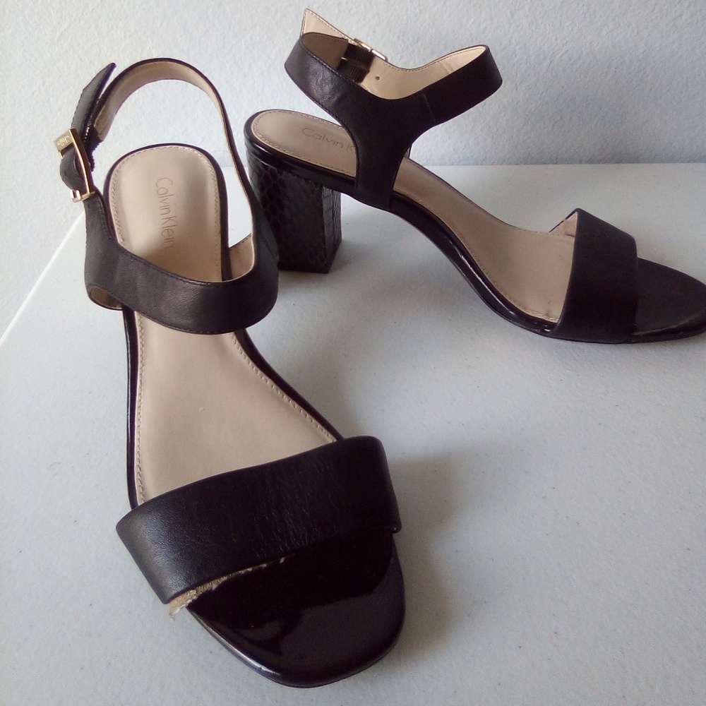 Calvin Klein black high heels 8.5